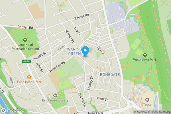 Map location for 2 Rogerson Square, Brighouse, West Yorkshire HD6 1TJ