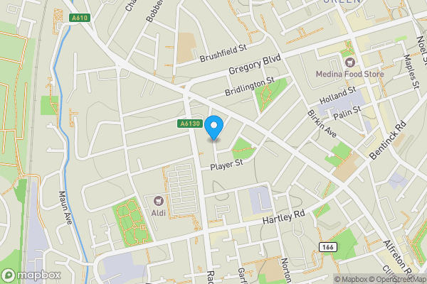 Map location for Osborne Street, NOTTINGHAM, Nottinghamshire, NG7 5LY