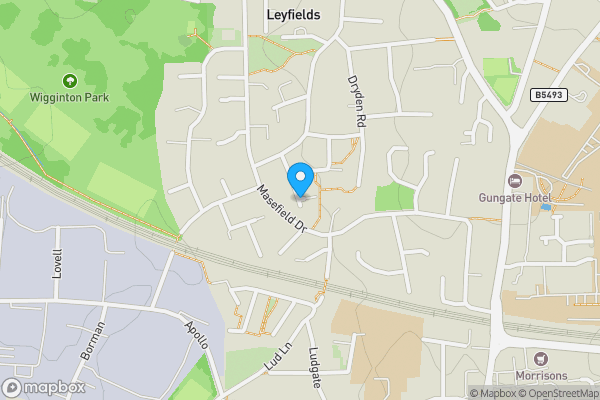 Map location for Shakespeare Close, Tamworth, Staffordshire, B79 8DJ