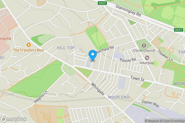 Map location for St. Ives Grove, LEEDS, West Yorkshire, LS12 3RR