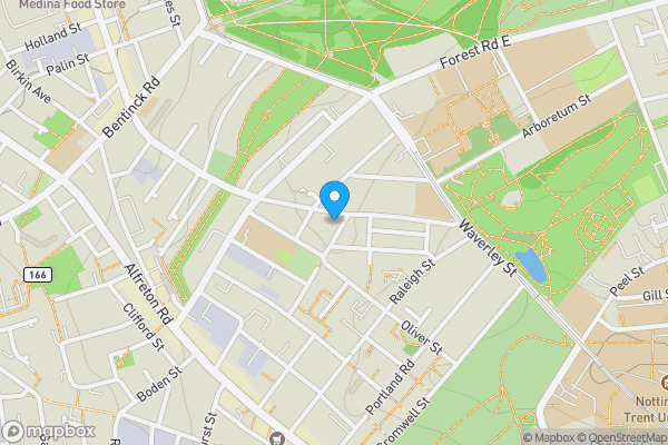 Map location for 31A Burns Street & 2 Tennyson Street, Nottingham, NG7 4DS
