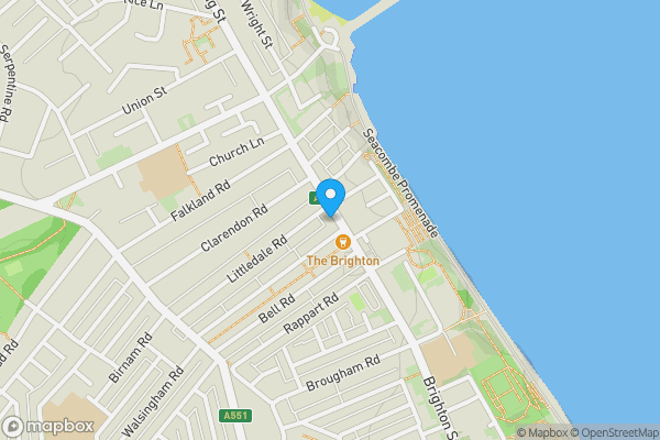 Map location for 143 Brighton Street, Wallasey, Merseyside, CH44 8DT