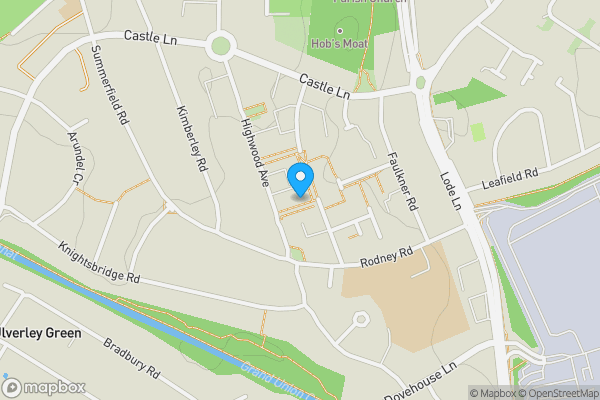 Map location for 25 Gosford Walk, Solihull, West Midlands, B92 8TA