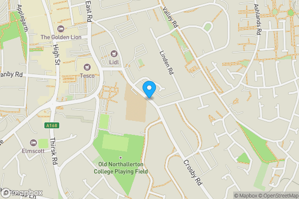 Map location for Richards House , Crosby Road, Northallerton DL6 1AE