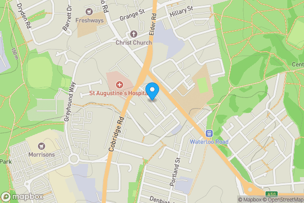Map location for Derwent Street, STOKE-ON-TRENT, Staffordshire, ST1 5EN