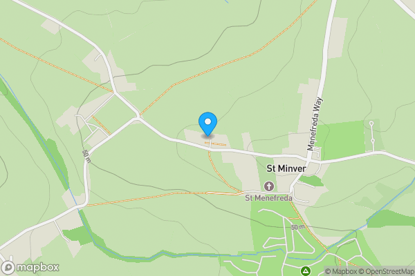 Map location for 7 Churchtown, Church Town Road, St. Minver, Wadebridge, PL27 6QP