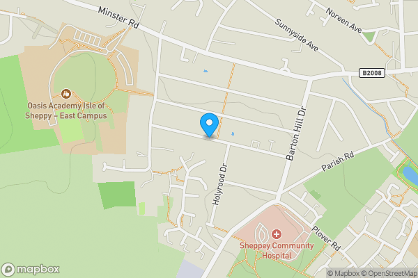 Map location for Summerville Avenue, Sheerness, Kent, ME12 3LB