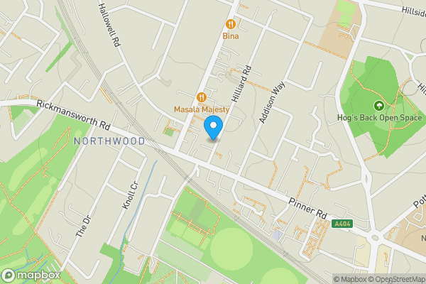 Map location for 9 Hilliard Road, Northwood, HA6 1SQ