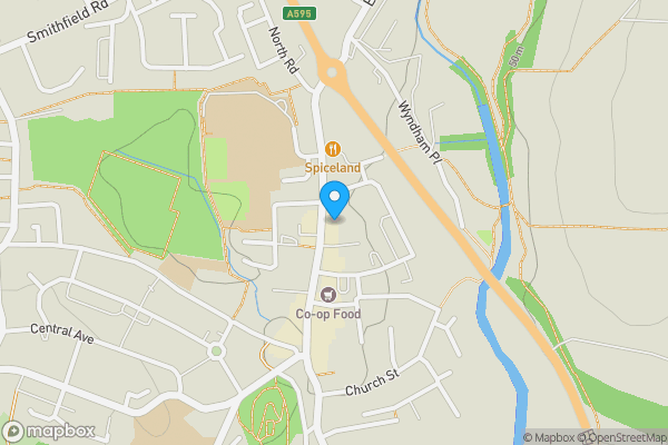 Map location for 25 Main Street, Egremont, Cumbria CA22 2DR