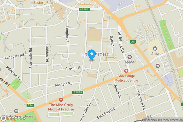 Map location for Allingham Street, Longsight, Manchester, M13