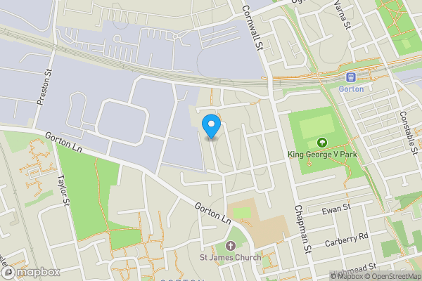 Map location for Goring avenue, Gorton, M18