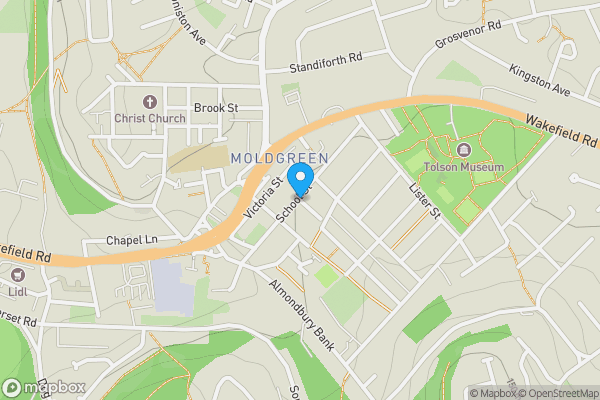 Map location for Diamond Street, Huddersfield, West Yorkshire, HD5 8AZ