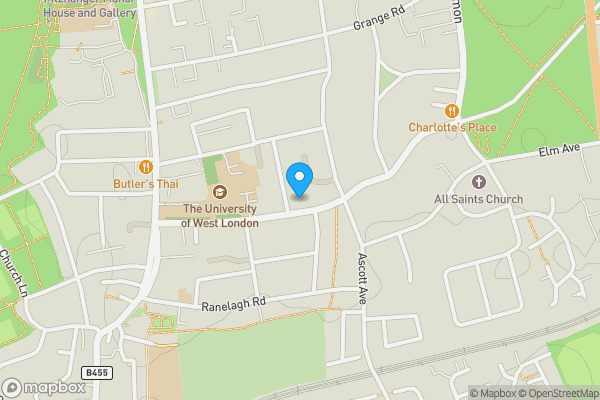 Map location for Flat 3, 51, Warwick Road, Ealing, London, W5 5PZ