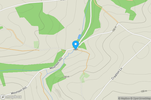 Map location for Woodland at Tillerton Steep , Tedburn St. Mary, Exeter, EX6 6ES