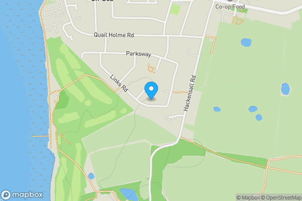 Map location for 36 Links Road, Knott End-On-Sea, Poulton-Le-Fylde, FY6 0DG