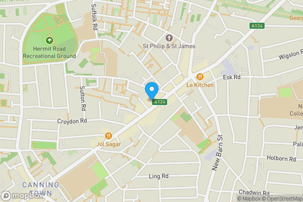 Map location for Flat 2, 309 Barking Road, Plaistow, London, E13 8EE