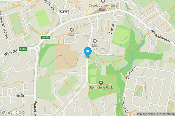 Map location for New Road, Crook, County Durham, DL15 8QE