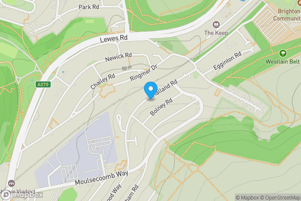 Map location for 16 Halland Road, Brighton, BN2 4PF