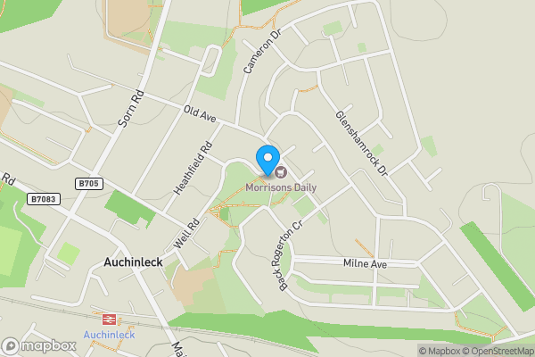 Map location for 32 Well Road, Auchinleck, KA18 2JZ