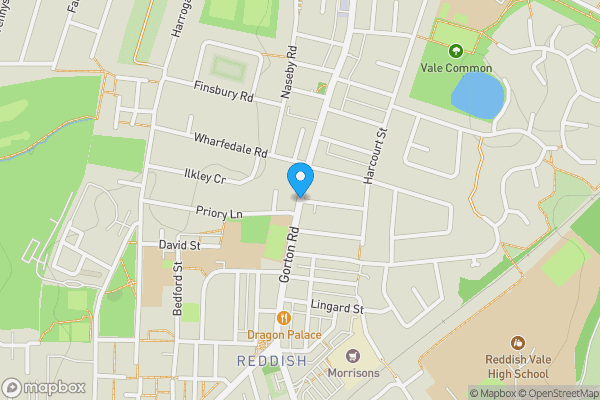 Map location for Gorton Road, Reddish, Stockport, SK5