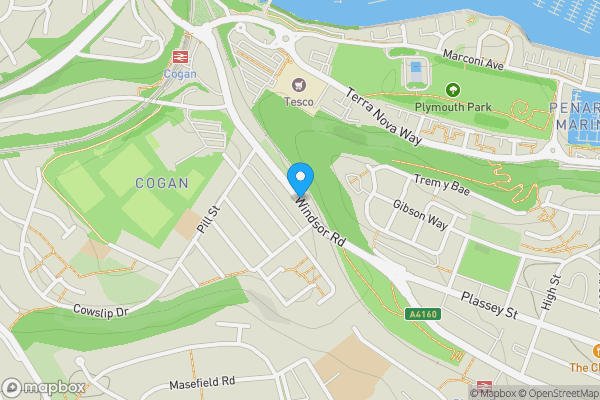 Map location for Windsor Road, Penarth, CF64 1JN