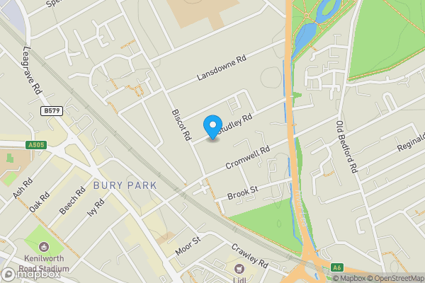 Map location for Flat 6, 37 Studley Road, Luton, Bedfordshire, LU3 1BB