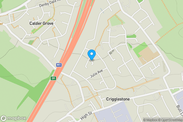 Map location for Gillion Crescent, WAKEFIELD, West Yorkshire, WF4 3PP