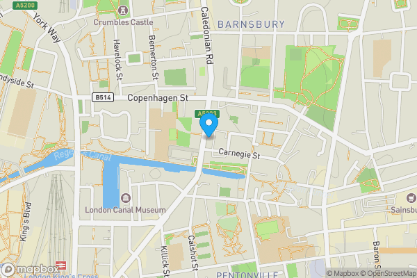 Map location for 13 Ritson House, Caledonian Road, London, N1 0SJ