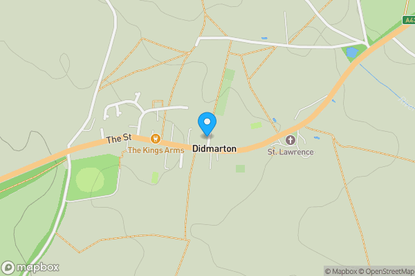 Map location for Didmarton Congregational Church, Chapel Walk, Didmarton, Gloucestershire, GL9 1DR