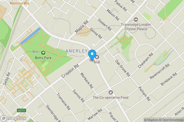 Map location for Flat 6 Sherborne Court, Elmers End Road, Penge, London, SE20 7SL