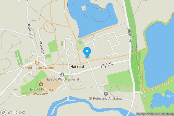 Map location for Land East of Dove Lane, Harrold, Bedfordshire, MK43 7DF