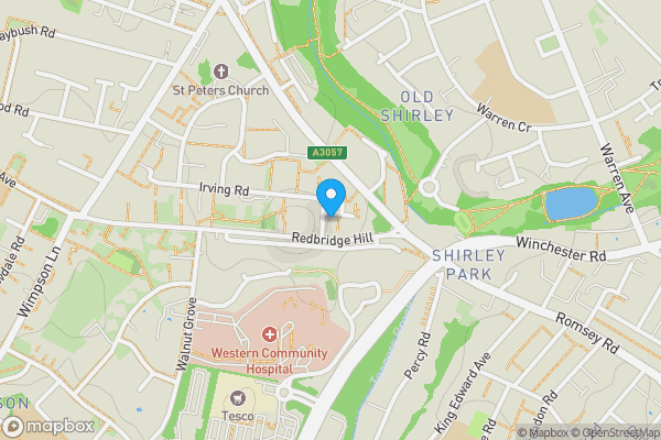 Map location for Charmouth Terrace, Irving Road, Southampton, Hampshire, SO16 4RD