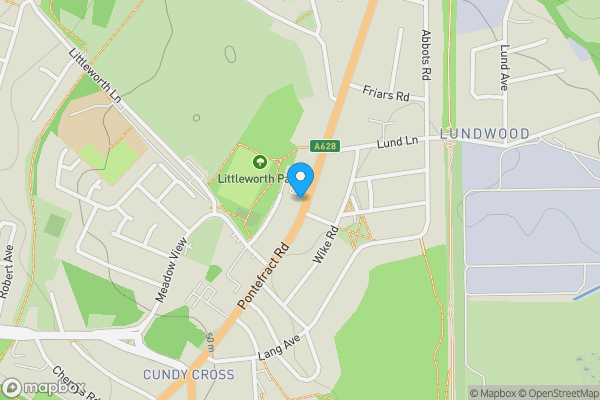 Map location for Lundwood Social Club, Pontefract Road, Barnsley, South Yorkshire, S71 5PN