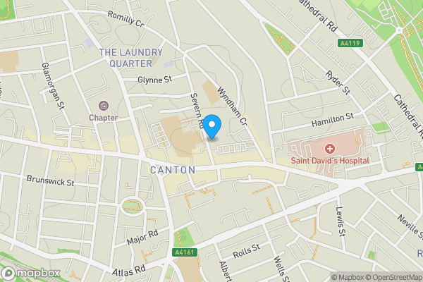 Map location for 8 Severn Road, Cardiff, CF11 9EB