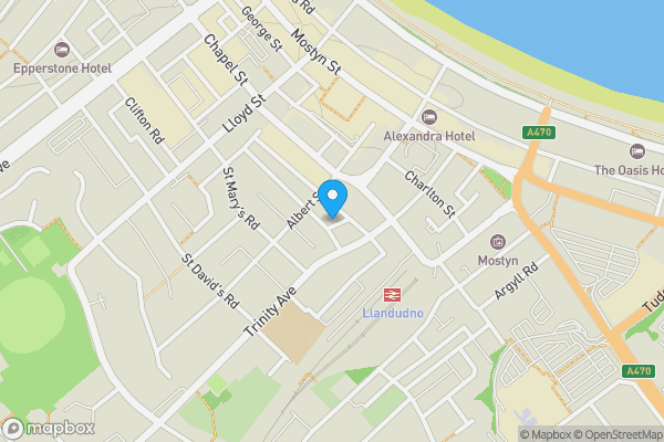 Map location for 43 Caroline Road, Llandudno, Conwy, LL30 2TY