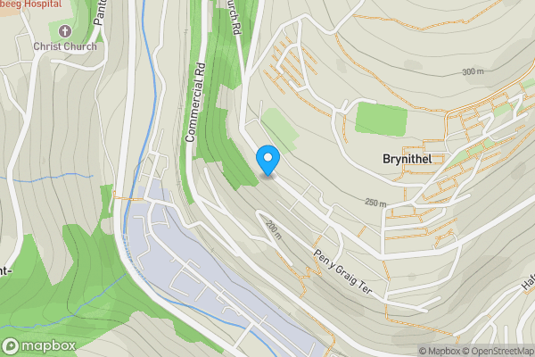 Map location for 52 Belmont Terrace, Brynithel, Abertillery, NP13 2HE