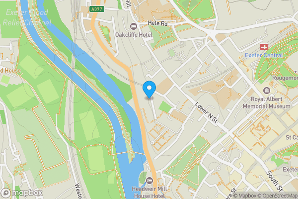 Map location for Flat 1, 37 Haldon Road, Exeter, Devon EX4 4DZ