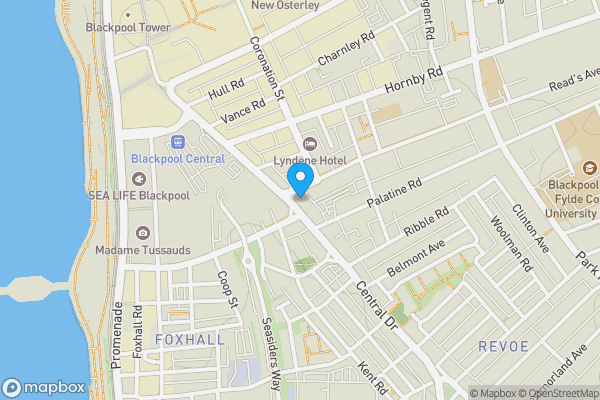 Map location for 92-92A Central Drive, Blackpool, Lancashire FY1 5QF