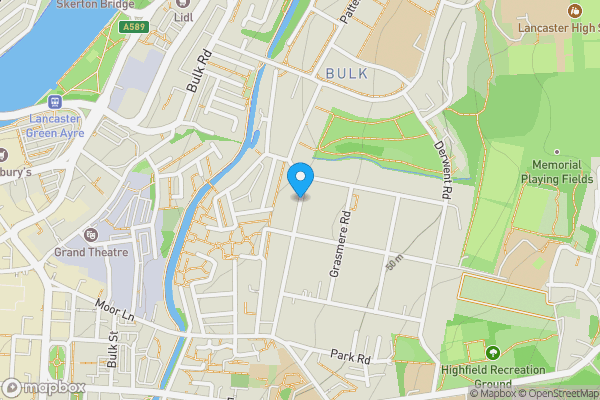 Map location for Ullswater Road, Lancaster, Lancashire, LA1 3PP