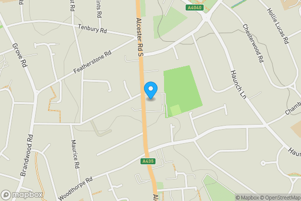 Map location for Outfields, BIRMINGHAM, B14 6DT