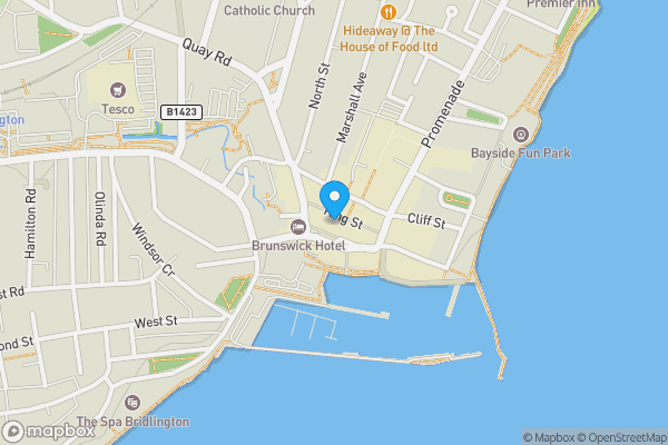 Map location for 16-18 King Street, Bridlington, East Riding of Yorkshire YO15 2DQ