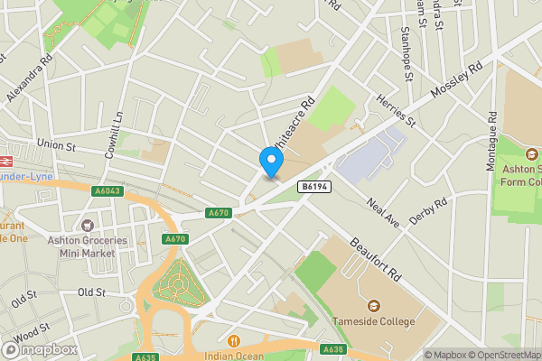 Map location for 3 Raynham Street, Ashton-under-Lyne, OL6 9NU