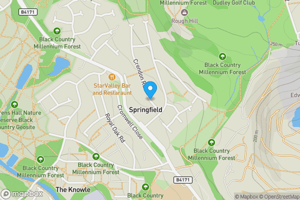 Map location for Crendon Road, ROWLEY REGIS, West Midlands, B65 8LD