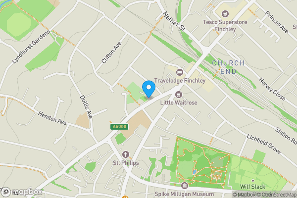 Map location for Workshop / Site at the rear of        20 Hendon Lane Finchley London N3 1TR