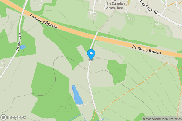 Map location for Land at Chalket Lane, Pembury, Tunbridge Wells, Kent, TN2 4AA
