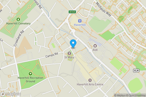 Map location for 1-5, High Street, Haverhill, Suffolk, CB9 8AA