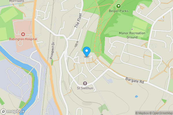 Map location for Land on the West Side of Valley View, Belper DE56 1PG