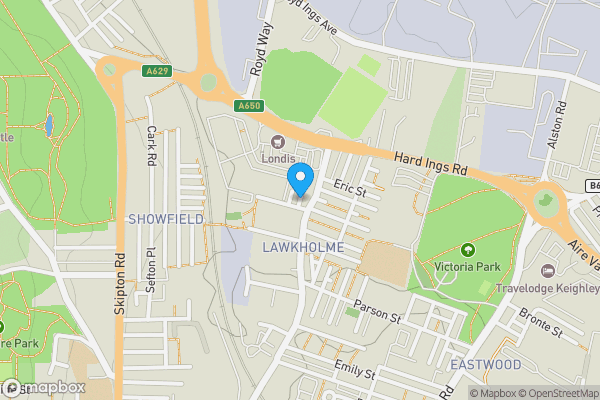 Map location for May Street, Keighley, West Yorkshire, BD21 3LJ