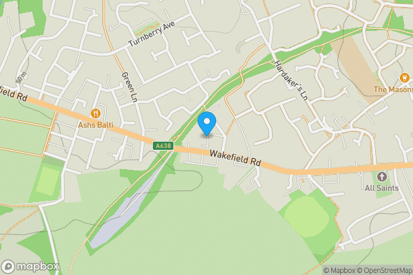 Map location for Lo Lane, Pontefract, West Yorkshire, WF7 7FA