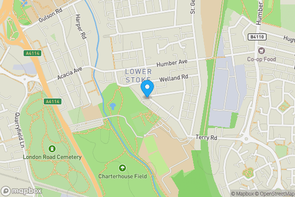 Map location for 72 Terry Road, Stoke, Coventry, West Midlands CV1 2BA